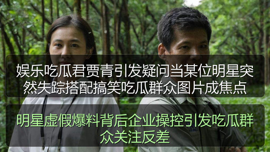 娱乐吃瓜君贾青引发疑问当某位明星突然失踪搭配搞笑吃瓜群众图片成焦点