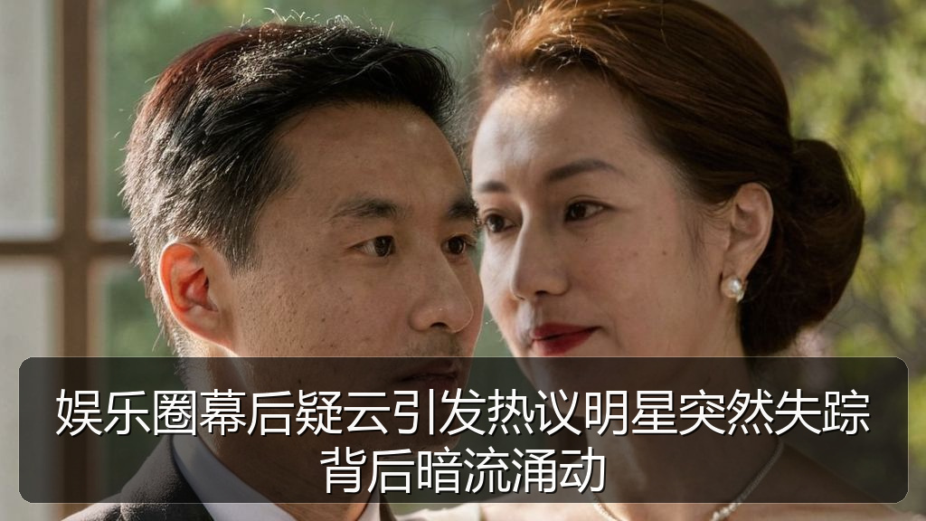 娱乐圈幕后疑云引发热议明星突然失踪背后暗流涌动