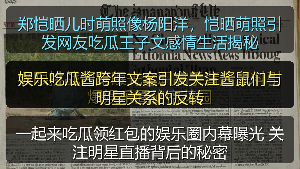娱乐吃瓜酱跨年文案引发关注酱鼠们与明星关系的反转